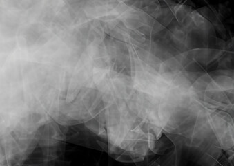 smoke on black background
