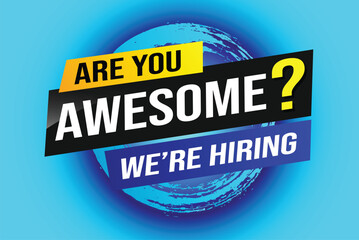 Are you awesome word concept vector illustration  and 3d style, landing page, template, ui, web, mobile app, poster, banner, flyer, background, gift card, coupon, label, wallpaper

