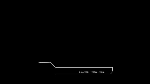 Modern lower third with a technology background. There is space for logo placement news animation title bar banner template