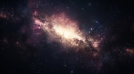 Naklejka premium stars and nebula