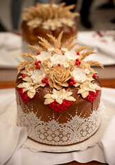 Birthday cake in Ukrainian style