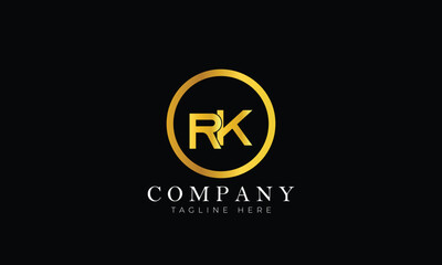 Obraz premium RK logo, Branding logo, letter logo, clothing logo