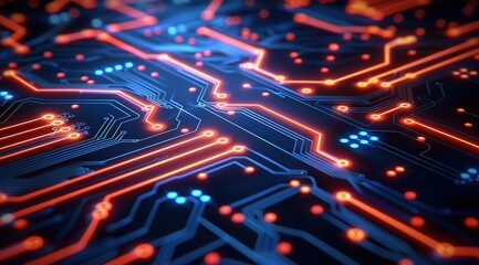 Obraz premium printed circuit board