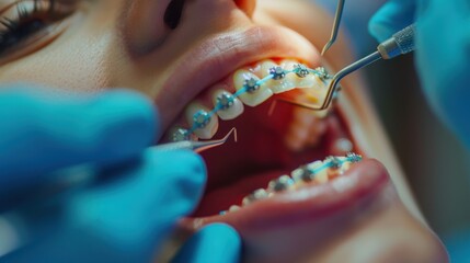 The braces orthodontic treatment