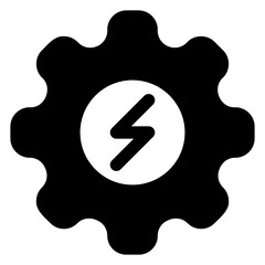 electricity  glyph  icon vector illustration isolated on white background