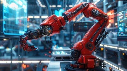 The Red Robotic Arm