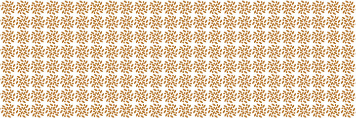 Seamless golden and white abstract floral pattern with background. Geometric ornament. Flower modern pattern.