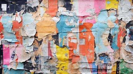 Naklejka premium Abstract Texture of Tattered Posters