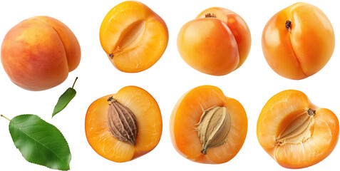 Apricot png no background, Apricot isolated on transparent