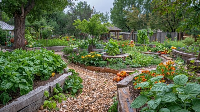 Innovative permaculture garden designs in suburban settings