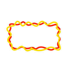 Colorful Wavy Scribble Frame