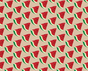 watermelon pattern illustration Vector background