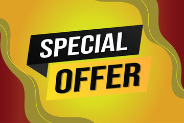 Special offer final sale tag. Banner design template for marketing. Special offer promotion or retail. background banner modern graphic design for store shop, online store, website, landing page

