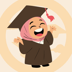 graduate student hijab girl