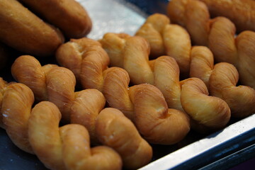 Kkwabaegi is a Korean twisted donut