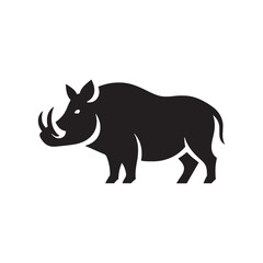 Modern boar silhouette for print and web design - boar illustration - minimallest boar vector
