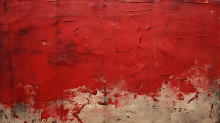 Obraz premium Red Peeling Paint Abstract Texture
