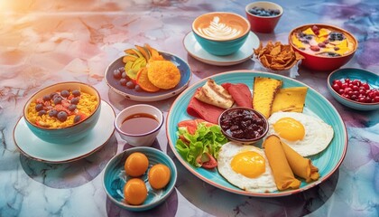 Global Breakfast Plates- Illustrate breakfast plates from different cultures.