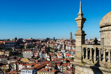 Overview of the city of Oporto, Portugal