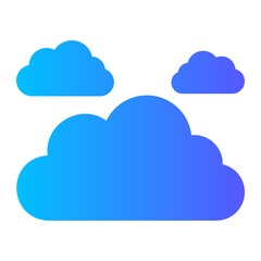 cloud gradient icon