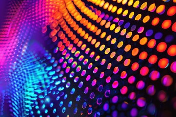 Fototapeta premium vibrant array of solid colored dot texture