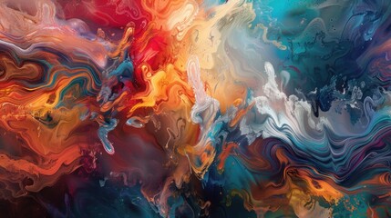 the symphony of colors and shapes that converge to form a mesmerizing abstract texture, inviting contemplation and reflection.