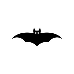 Obraz premium Bat silhouette icon with Halloween theme