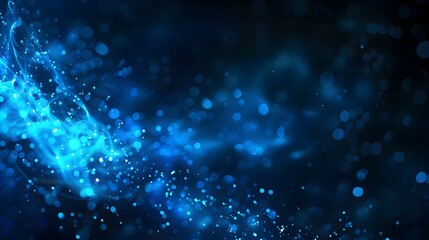 Obraz premium abstract blue background with particles