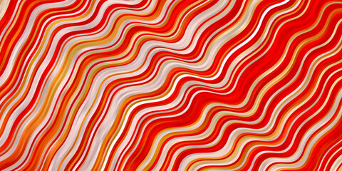 Light Orange vector texture with curves.