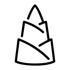 bamboo line icon