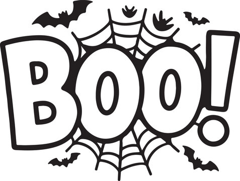 Halloween Boo Vector