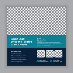 Social media posts for law firm services and law consulting square flyer or web banner template design., law consultation web banner.