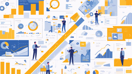Marketing accounting abstract concept vector 