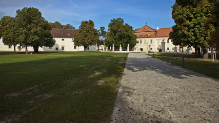Castle in Marchegg in Austria, Europe

