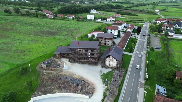 Adem Jasharis Haus - in Prekaz, Kosovo.