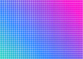 明るいグラデーションの方眼紙の背景　サイズ比率3:4