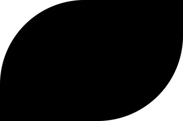 Arch frame or leaf design aesthetic element in trendy style, simple frame and elements, aesthetic geometric form for you stylized background project, template, poster, social media and silhouette.