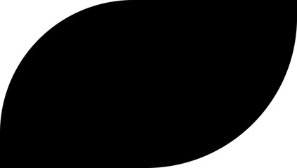 Arch frame or leaf design aesthetic element in trendy style, simple frame and elements, aesthetic geometric form for you stylized background project, template, poster, social media and silhouette.