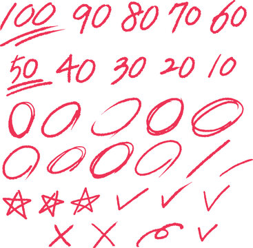 grading score 숫자 채점하다 체크, 점검하다, 시험 점수를 매기다, 