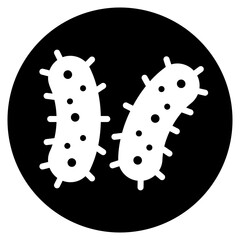 bacteria glyph icon