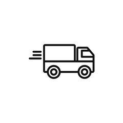 Moving Truck Icon Perfect for Relocation Services