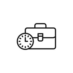 Office Clock Icon Perfect for Work Schedules and Meetings