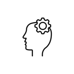 Thinking Face Icon Ideal for Ideas and Creativity