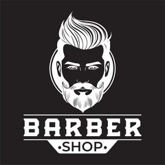 Fototapeta premium Logo Vector Barbershop Modern