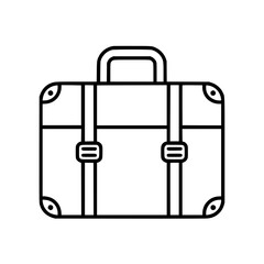 Obraz premium suitcase icon, travel icon, vacation icon, baggage icon, bag icon, business icon, tourism icon, luggage icon, holiday icon, summer icon, transportation icon, beach icon, airplane icon, plane icon,