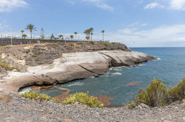 Am Playa del Duque auf Teneriffa, Spanien.