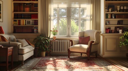 Fototapeta premium Cozy Therapist's Office with Welcoming Atmosphere