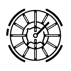 Obraz premium silhouette clock, alarm clock, Roman Numeral Clock, Clock Face Template, Clock Svg, Clock Numbers Svg, Clock Face dxf, Clock Face png, Clock Face eps, Clock Face vector, clock, time, watch, minute, ho