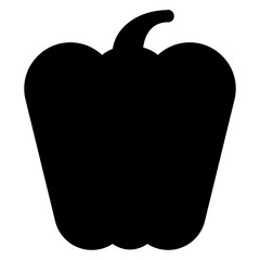 pepper  glyph  icon vector illustration isolated on white background