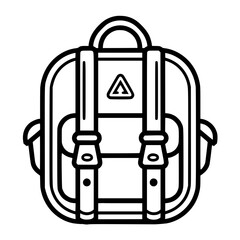 backpack icon, backpack svg, backpack png, backpack vector, suitcase icon, travel icon, vacation icon, baggage icon, bag icon, business icon, tourism icon, luggage icon, holiday icon, summer icon, tra